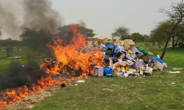 Journée internationale de la lutte contre la drogue : La Subdivision des Douanes de Fatick a procédé ce mardi 28 juin à la destruction de près de 4 tonnes de chanvre indien