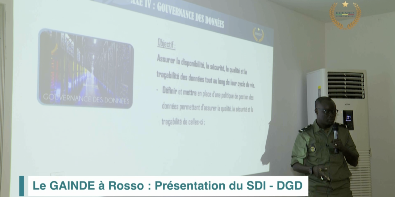 Le GAINDE à Rosso : Présentation du SDI – DGD