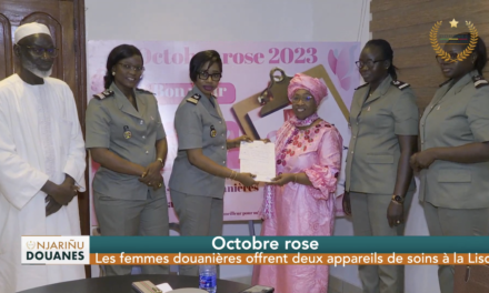 Octobre Rose : les femmes douanières offrent deux appareils d’imagerie et de soins à la Lisca