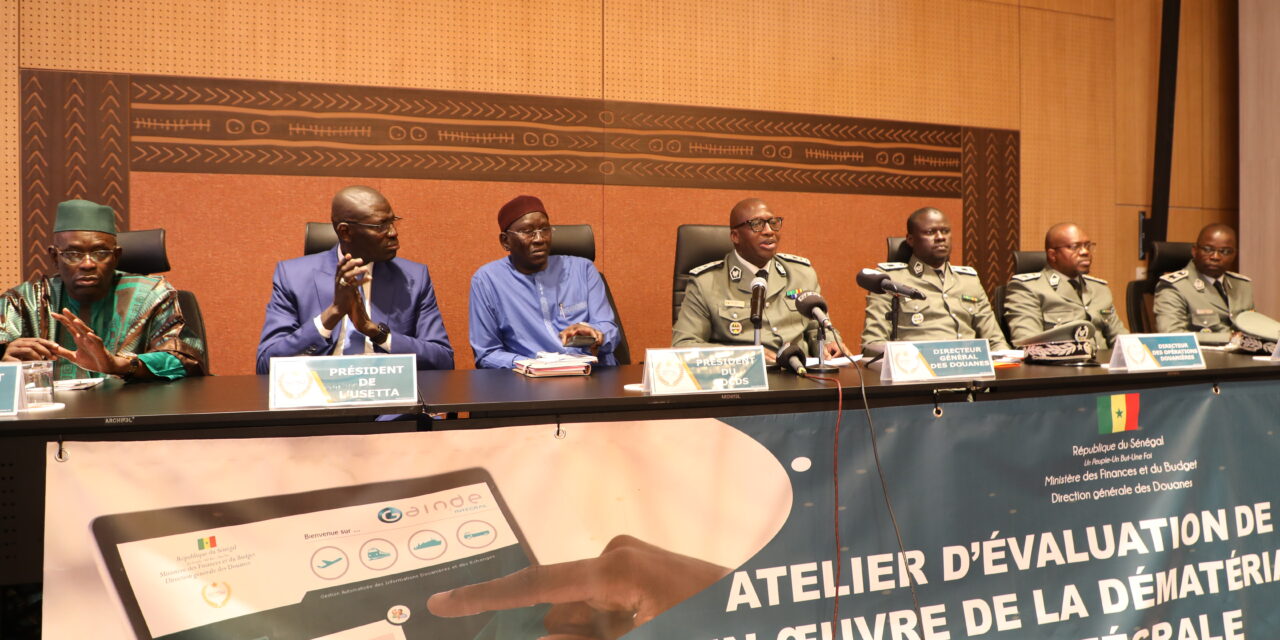 ATELIER D’ÉVALUATION DE LA DÉMATÉRIALISATION INTÉGRALE DISCOURS D’OUVERTURE DU DIRECTEUR GÉNÉRAL DES DOUANES