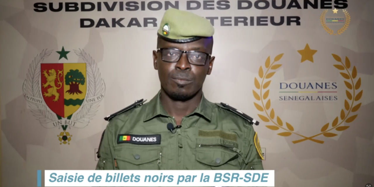 Saisie de billets noirs par la BSR- SDE