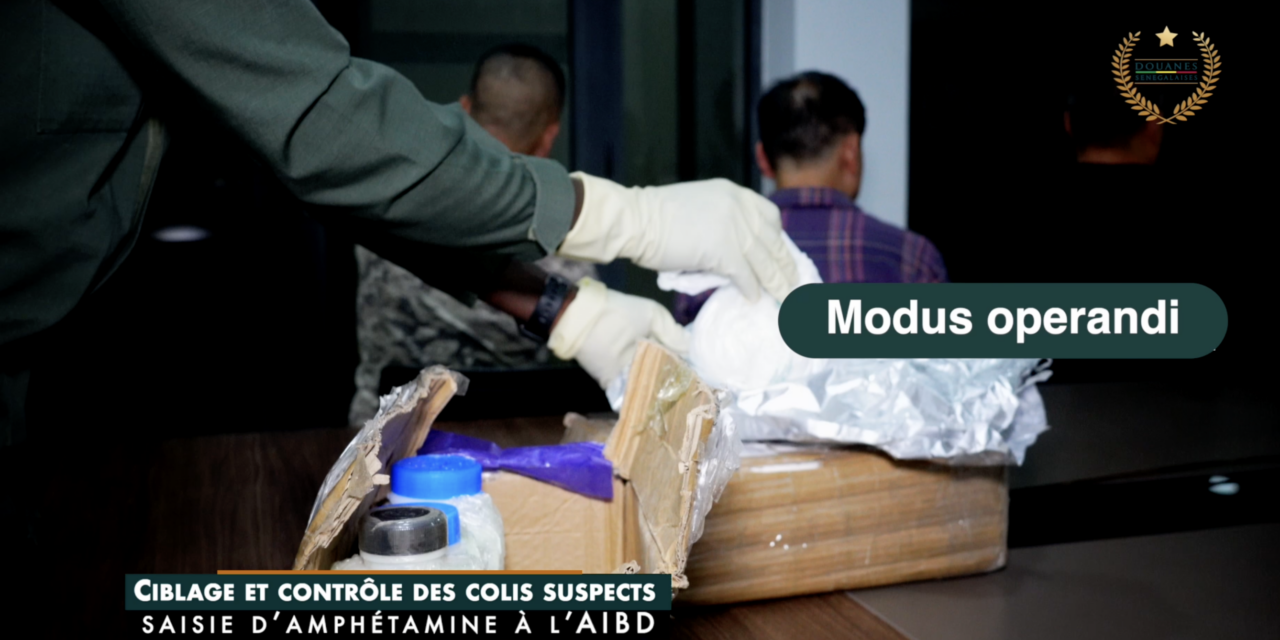 CIBLAGE ET CONTRÔLE DES COLIS SUSPECTS : SAISIE D’AMPHÉTAMINE À L’AIBD