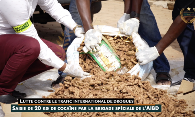 Saisie de 20 kg de cocaïne par la brigade spéciale de l’AIBD