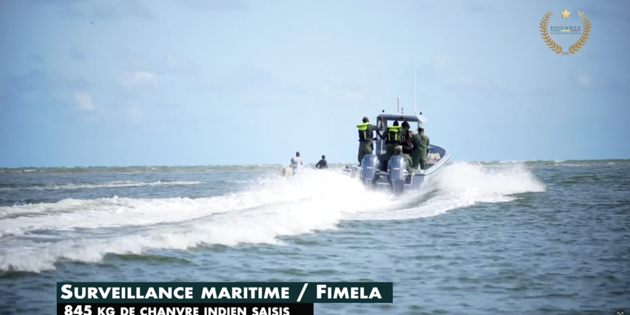 Surveillance maritime : Fimela 845 kg de chanvre indien saisis