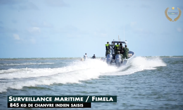 Surveillance maritime : Fimela 845 kg de chanvre indien saisis