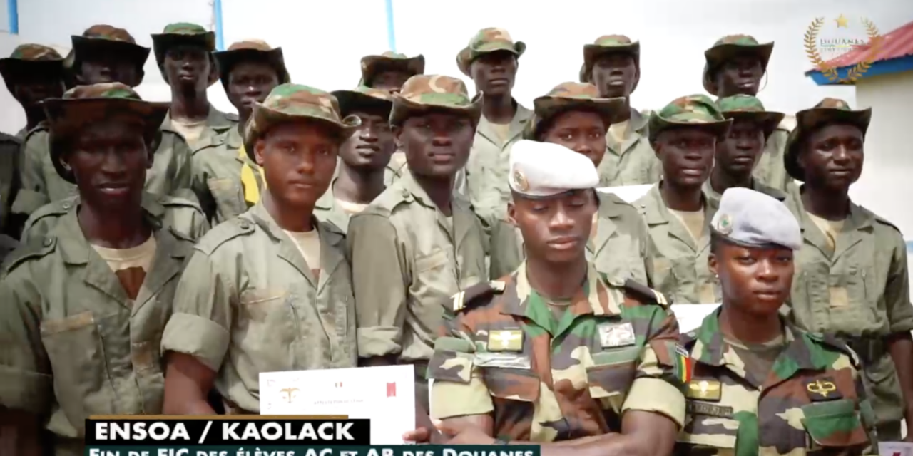 ENSOA KAOLACK : Fin de FIC des élèves AC et AB des Douanes