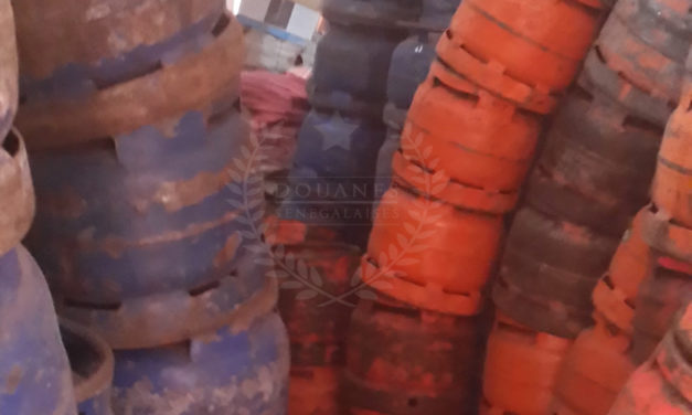 Saisie de bonbonnes de gaz par les agents du Bureau des Douanes de Kidira