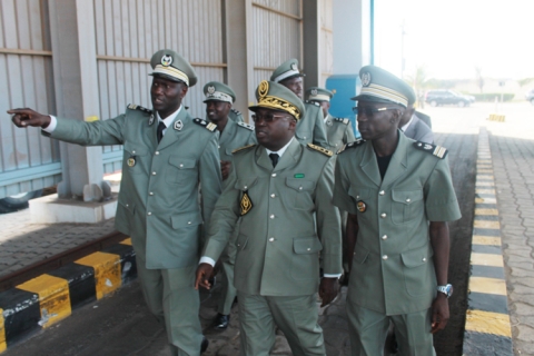 Senegal’s Customs Director-General, Papa Ousmane Gueye, at the inauguration of Rosso’s mobile scanner