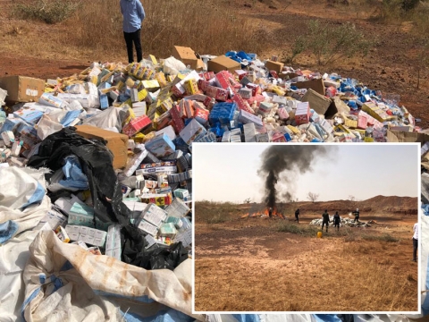 More than 8 tons of Indian hemp and counterfeit drugs incinerated in Kaffrine